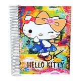 Caderno Personalizado Hello Kitty Espiral 10 Matérias