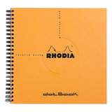 Caderno Rhodia Dotbook 21x21cm Capa Laranja