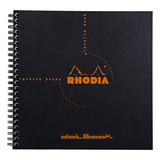 Caderno Rhodia Dotbook 21x21cm Capa Preta