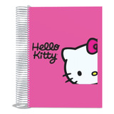 Caderno Universitario 10 Matérias Hello Kitty 200 Fls