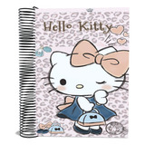 Caderno Universitario 10 Materias Hello Kitty 200 Fls
