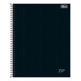 Caderno Universitário Espiral Cd Zip Preto 20mat Tilibra