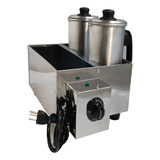 Cafeteira Industrial Profissional Inox 2 Bules Café E Leite