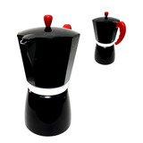 Cafeteira Italiana 6 Xicaras Black Em Lauminio - Clink Cor Preta