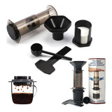 Cafeteira Portatil Aeropress Café Expresso Kit C/ 350 Filtro