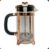 Cafeteira Prensa Francesa E Cremeira 600 Ml Rose Gold Profissional Potistore Café Expresso Leite Cremoso E Chá