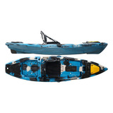 Caiaque Pesca Mako 110 Pro Sem Pedal Hidro2eko - Azul Camu.