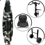 Caiaque Predador Com Pedal Power Drive + Carrinho E Cadeira