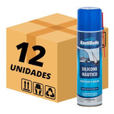 Caixa 12 Silicones Náutico Nautibelle Spray 300 Ml Proteção