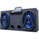 Caixa Amplificada Bluetooth 6x9 Hurricane + Taramps Tl500