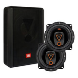 Caixa Amplificada Jbl Sw8a-ms 200w + Multisystem 5trms80 Cor Preto