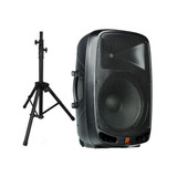 Caixa Ativa Amplificada Staner Ps 1501 200w + Tripé Brinde 