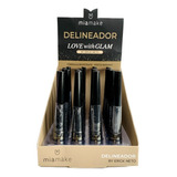 Caixa Box C/ 24 Unid Delineador Liquido Preto Mia Make