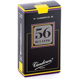 Caixa C/ 10 Palhetas Vandoren 56 Para Clarinete Sib Nº 3,5