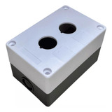 Caixa Comando Botoeira Sinaleiro Plástica 2 Furos 22mm