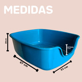 Caixa De Areia Para Gatos Bandeja Caixona Ultrabox Nospet Cor Nude