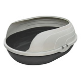 Caixa De Areia Sanitário Higiênico Gatos Bandeja Prime Arco Cor Black