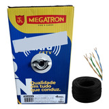 Caixa De Cabo Ultra Cftv Cat5e Certificado 300m Preto Megatron
