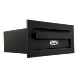 Caixa De Correio Moderna 23 Cm Profundidade - Preto Fosco