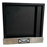 Caixa De Correio Vertical Grade Luxo Preto