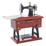Caixa De Música Antiga Treadle Sewing Hine Decoração Moder