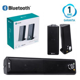 Caixa De Som 2.0 Dual Bluetooth 6w Entrada Microfone E Fone