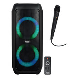 Caixa De Som 400w Moob Urban Iluminação-led-bluetooth-tws Cor Preto 110v/240v