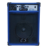 Caixa De Som Amplificada Bluet Microfone Teclado Guitarra Violão 60w Cor Azul 110v/220v