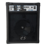 Caixa De Som Amplificada Teclado Guitarra Violão Microfone Cor Preto Voltagem 110v/220v (bivolt) Falante 12 Pol 100 Watts Rms E. Sound