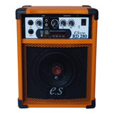 Caixa De Som Amplificada Violão Guitar Mic Bluet 40w Rms Cor Laranja
