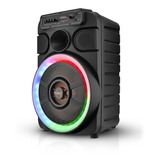 Caixa De Som Amplificada X600 Bluetooth Microfone 600w Trc Cor Preto 110v/220v