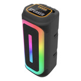 Caixa De Som Bluetooth Com Microfone Luz Rgb Conexão Usb Microfone Integrado Bateria Recarregável Som Potente E Design Moderno Ideal Para Diversas Situações