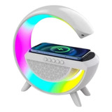 Caixa De Som Bluetooth Luminária Carregador G Speaker Cor Branco 110v/220v