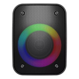 Caixa De Som Hi-fi Leds Coloridos Bluetooth Potente Cor Modelo D4140 Preto Recarregável