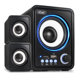 Caixa De Som Home Com Bluetooth Subwoofer Pc Tv Usb P2 Led