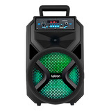 Caixa De Som Karaoke Hit Com Microfone Portátil 200w Letron Cor Preto Voltagem Não Se Aplica