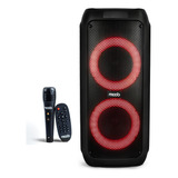 Caixa De Som Moob Fusion 400w Bluetooth Tws Iluminação Led Cor Preto 110v/220v