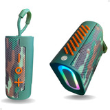 Caixa De Som Portátil Bluetooth Rádio Fm Usb Alta Go 4 Verde