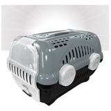 Caixa De Transporte Furacão Pet Luxo N3 Cor Cinza