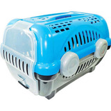 Caixa De Transporte Luxo Para Cães E Gatos N 2 Cor Azul
