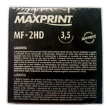 Caixa Disquete Diskette 10 Unidades 3,5 Preto Novo Maxprint