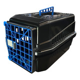 Caixa E Bolsa Transporte De Pets Mec Pet N°5 - Azul (58x37) Para Cachorros E Gatos Grandes Até 15kg