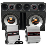 Caixa Jbl 2 Alto Falantes 15swt3000 + Corneteira E Módulos