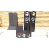 Caixa Kef Iq70 (par) + Lq60c Central+ Subwoofer Ativo Kube 1