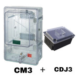 Caixa Medidor Padrão Light Trifásico Cm3 + Cdj3 Disjuntor