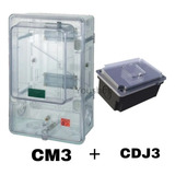 Caixa Medidor Padrão Light Trifásico Cm3 + Cdj3 Disjuntor