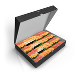 Caixa Para Sushi Delivery Preto - Grande - 100 Unid