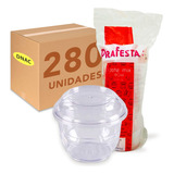 Caixa Pote Mix Redondo Taça Para Mousse 180ml C/ Tampa 280un