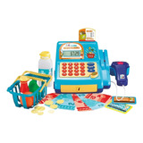 Caixa Registradora Brinquedo Creative Fun Multikids Cor Azul-turquesa