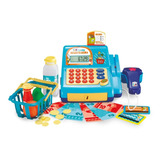 Caixa Registradora Infantil Creative Fun Azul Calculadora